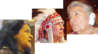 Mr. Wilton Littlechild, Ms. Noeli Pocaterra, Leonor Zalabata