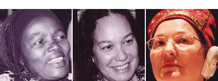 Njuma Ekundanayo, Mililani Trask, and Zinaida Strogalschikova